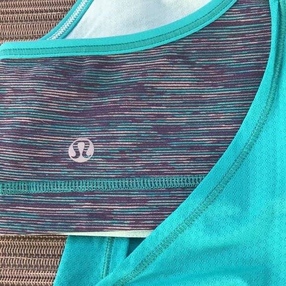 NWOT Lululemon No Limits Tank Blue Tropics - Picture 8 of 8